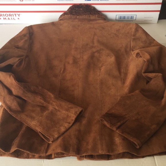 Valerie Stevens suede brown jacket medium vintage - Picture 3 of 5